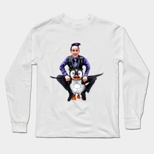 penguin riding penguin Long Sleeve T-Shirt